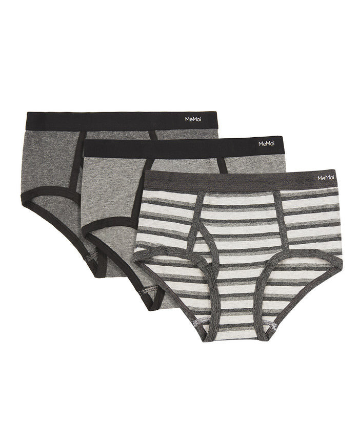 Memoi Boys Soft Cotton Blend Briefs 3 Pack
