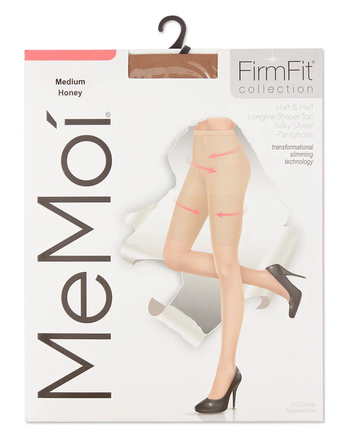 Memoi Half & Half Silky Sheer Pantyhose - MM-313