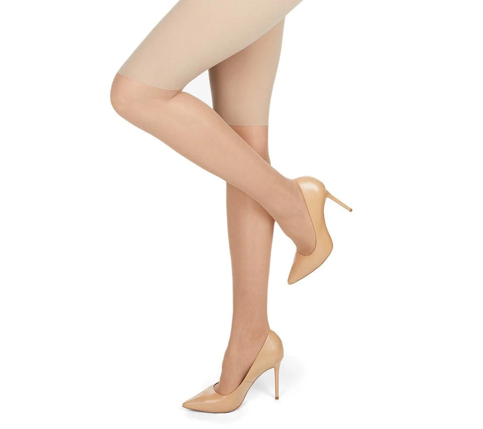 Memoi Half & Half Silky Sheer Pantyhose - MM-313