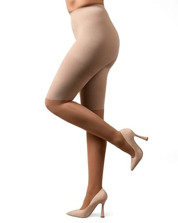 Memoi Half & Half Matte Barely There Micro Pantyhose - Mm-317