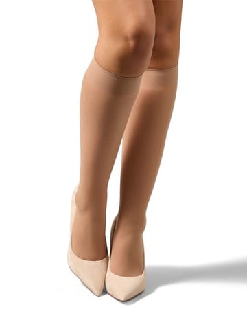 Memoi All Day Sheer Knee High 20D 6 Pack - MM 4076