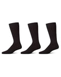 Memoi Ribbed 3 Pair Pack Men's Socks MM 450