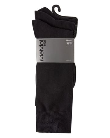 Memoi Flat Knit 3 Pair Pack Men's Socks MM 451