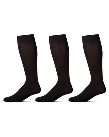 Memoi Flat Knit 3 Pair Pack Men's Socks MM 451
