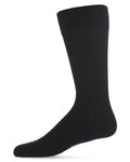 Memoi Thin Ribbed 3 Pair Pack Mens Mercerized Cotton Socks MM 471