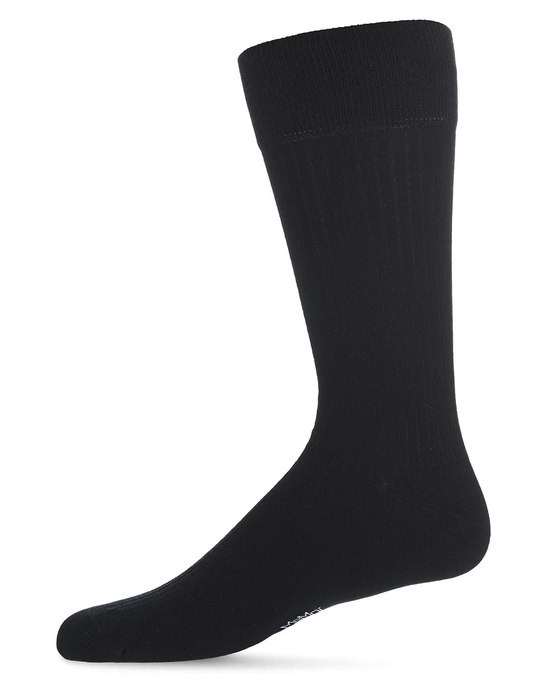 Memoi Thin Ribbed 3 Pair Pack Mens Mercerized Cotton Socks MM 471