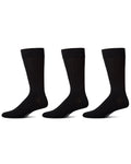 Memoi Wide Ribbed 3 Pair Pack Mens Mercerized Cotton Socks MM 472