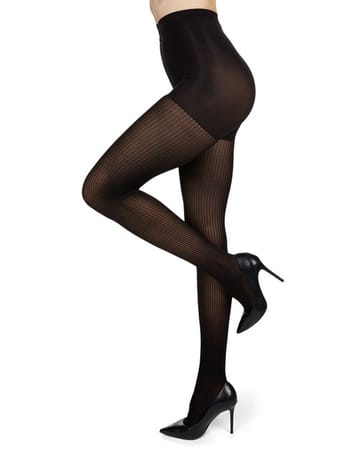 Memoi Fine Ribbed Tights MO 125