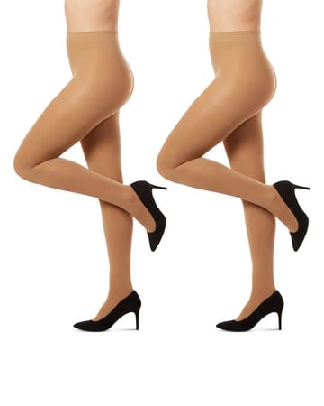 Memoi Womens Microfiber Opaque Control Top Tights - Mo-646