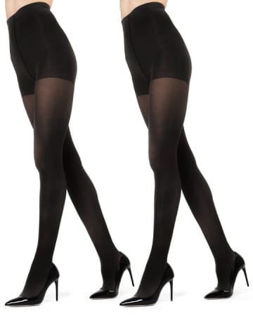 Memoi Super Opaque 80 2 Pair Pack  Control Tops Tights MO - 648