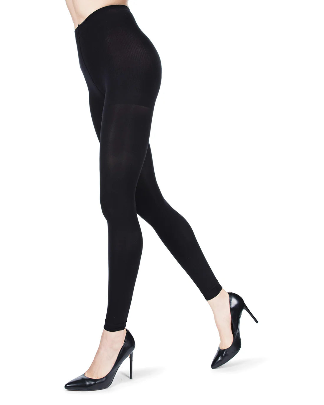 Memoi Womens 90 Denier Control Top Footless Tights MO - 893