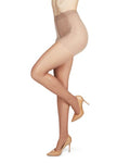 Memoi Satin 20 Denier Sheer Pantyhose 2 Pair Pack MS - 650