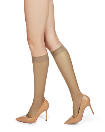 Memoi Microfiber Opaque Knee High MS 736