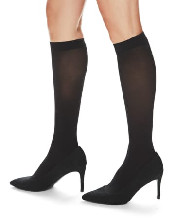 Memoi Microfiber Opaque Knee High MS 736