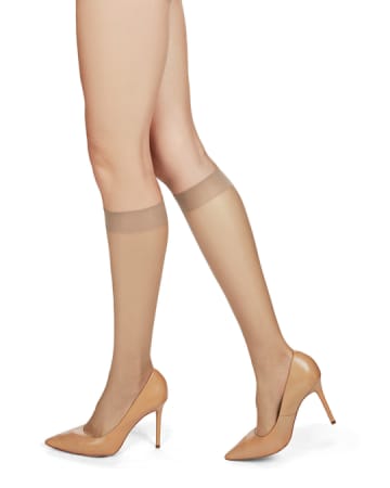 Memoi Microfiber Opaque Knee High MS 736