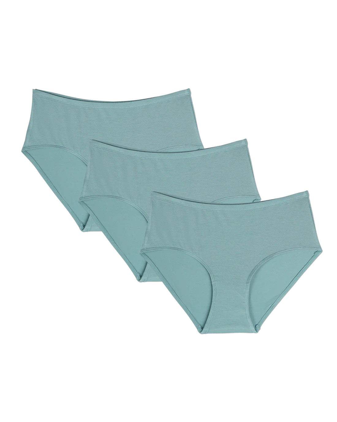 Memoi 3 Pair Women's Luxe Modal  Brief Panties MU - 1053