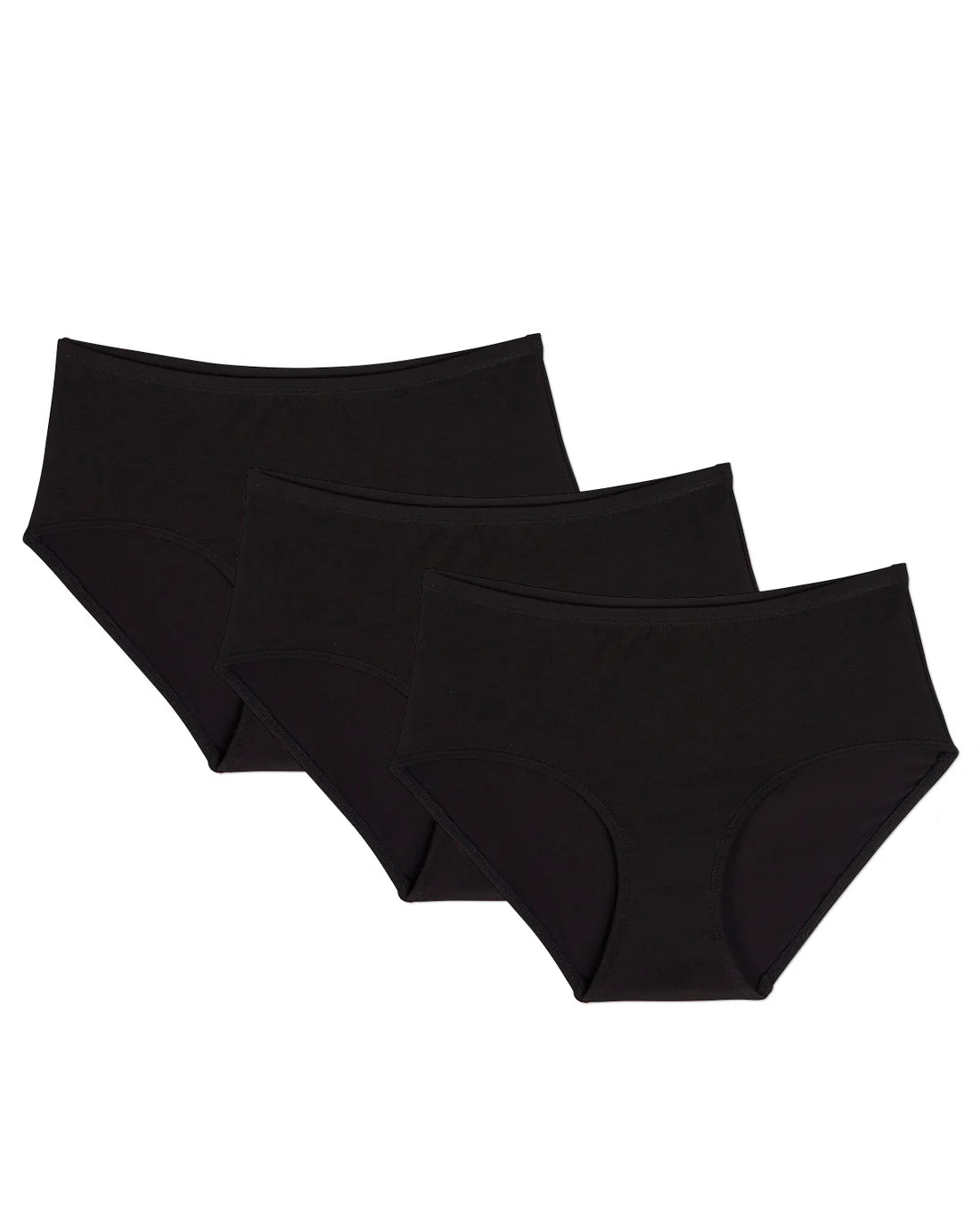 Memoi 3 Pair Women's Luxe Modal  Brief Panties MU - 1053