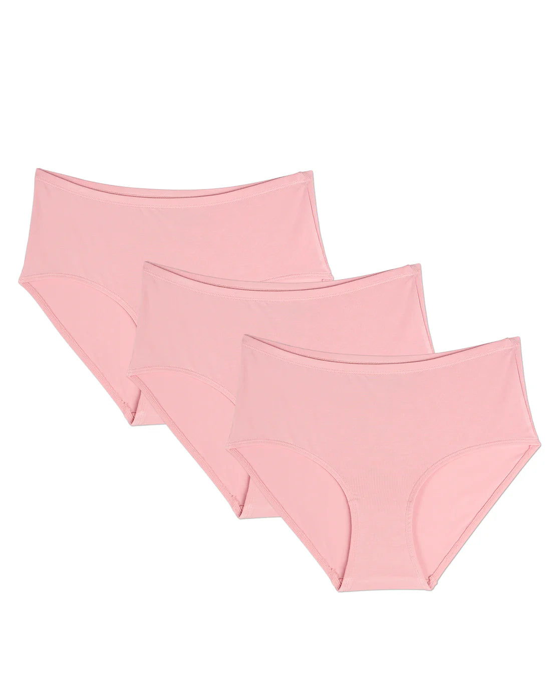 Memoi 3 Pair Women's Luxe Modal  Brief Panties MU - 1053