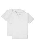 Memoi 2 Pair Men's V-Neck   T-Shirt Undershirt MM 8100