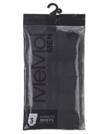 Memoi Mens 3 Pair Pack Briefs MU 8300
