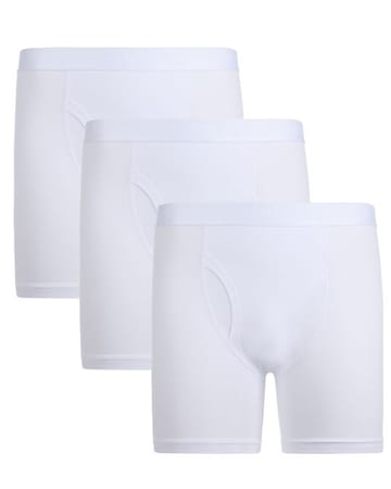 Memoi Mens 3 Pair Pack Boxer Briefs MU 8400