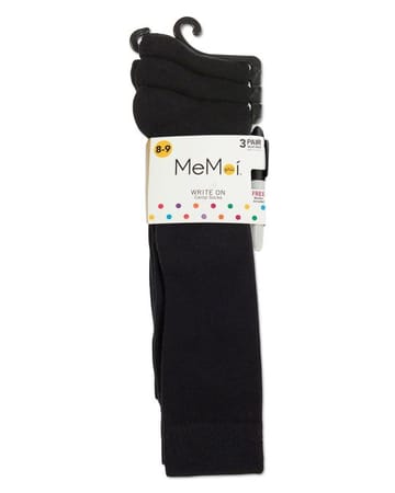 Memoi Girls Write-on Camp Socks with Marker 3 Pack - Promo 710