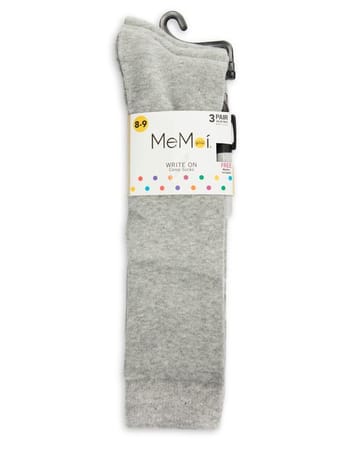 Memoi Girls Write-on Camp Socks with Marker 3 Pack - Promo 710
