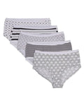 Spot On Gray Tefulness 5 Pair Pack Girls Panties SP 4001