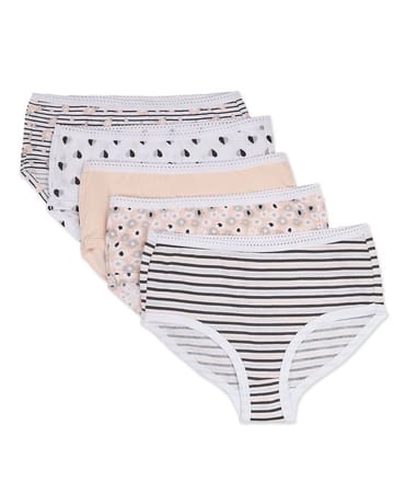 Spot On Blooming Flowers 5 Pair Pack Girls Panties SP 4003
