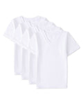 Spot On V-Neck Short Sleeve 4 Pair Pack Undershirts SP 6850