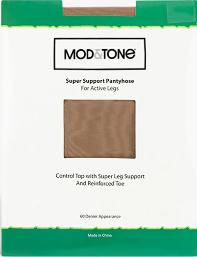 Mod & Tone Womens Timeless Support Pantyhose 60 Denier - 8100