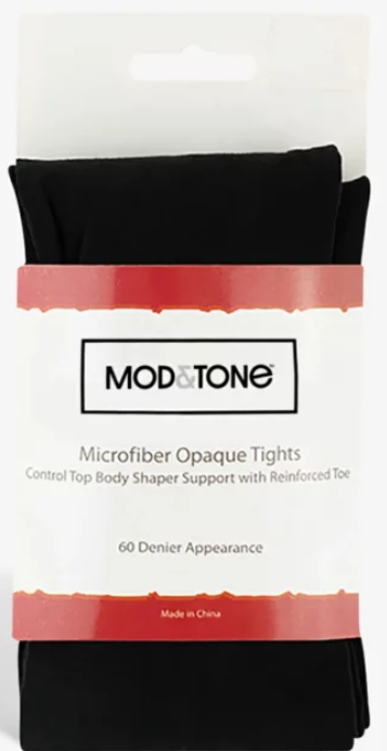 Mod & Tone Womens Microfiber Maternity Tights 60 Denier - 6220