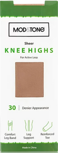 Mod & Tone sheer support Knee Highs 2 PR Pack 30 Denier - 1620