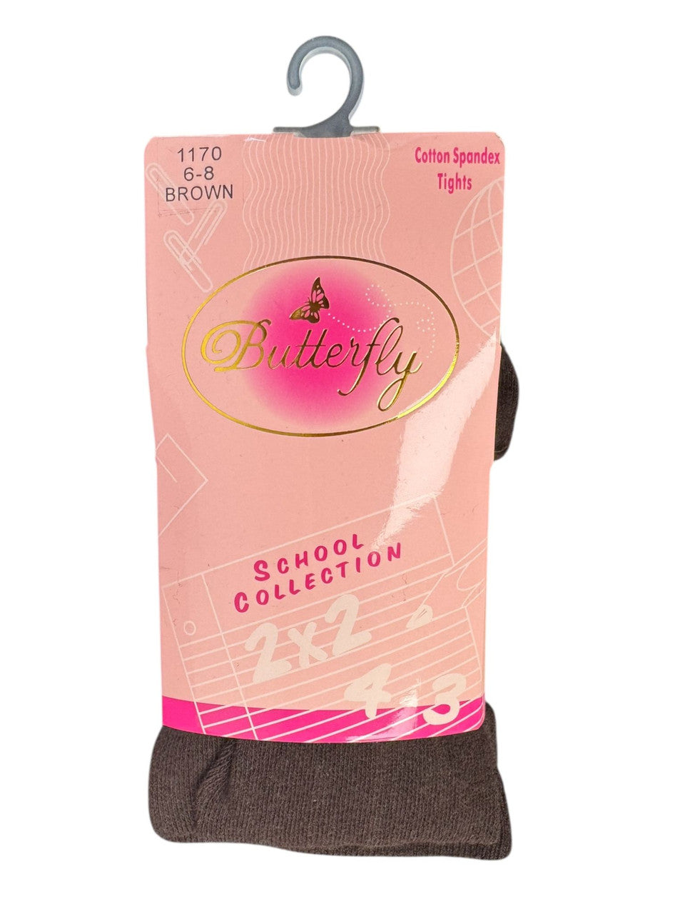 Butterfly Girls Flat Cotton Knit Tights - 1170