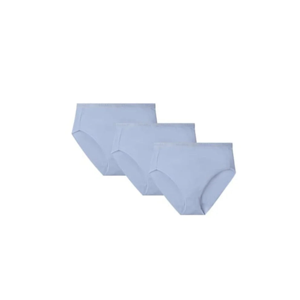 Memoi Ladies Combed Cotton Basic Brief Underwear 3-Pack MU - 1013