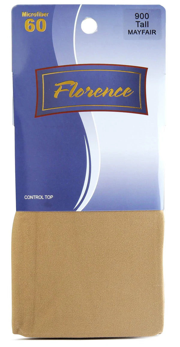 Florence Microfiber Opaque 60 Denier Control Top Tights - 900