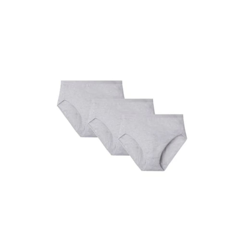Memoi Ladies Combed Cotton Basic Brief Underwear 3-Pack MU - 1013