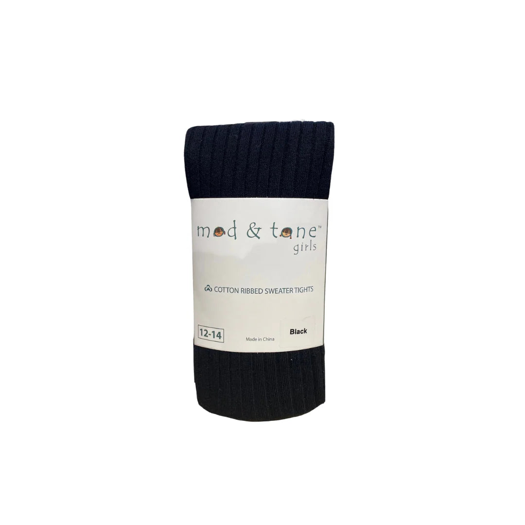 Mod & Tone Ribbed Cotton  Tights - 7721