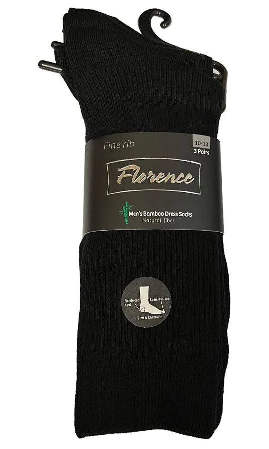 Men's Bamboo Thin Socks 3 Pair Pk Style # 196