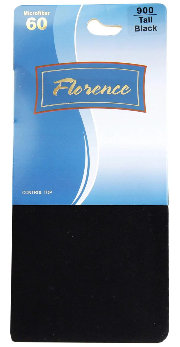 Florence Microfiber Opaque 60 Denier Control Top Tights - 900