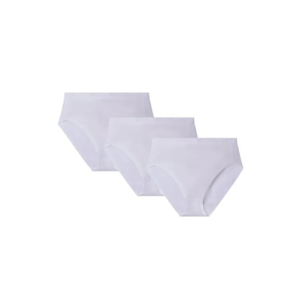 Memoi Ladies Combed Cotton Basic Brief Underwear 3-Pack MU - 1013